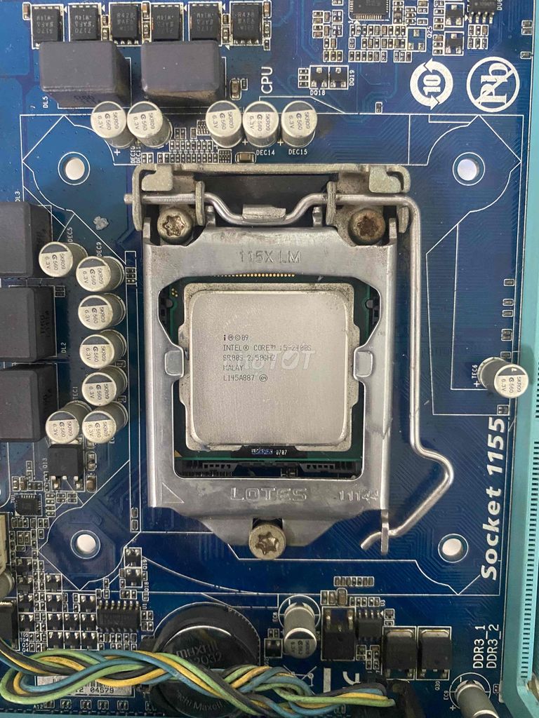 Main Chip H61 + i5 2400S Gigabyte có Fe