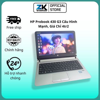 HP Probook 430 G3 Cao Cấp,RAM 8GB, SSD 256GB