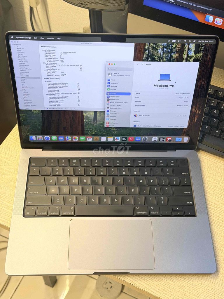 Apple Macbook Pro M2 14 inch 16GB/512GB Xám. Mua bán Laptop tại Quận Ba Đình Hà Nội được đăng bởi Nguyen  hình 1