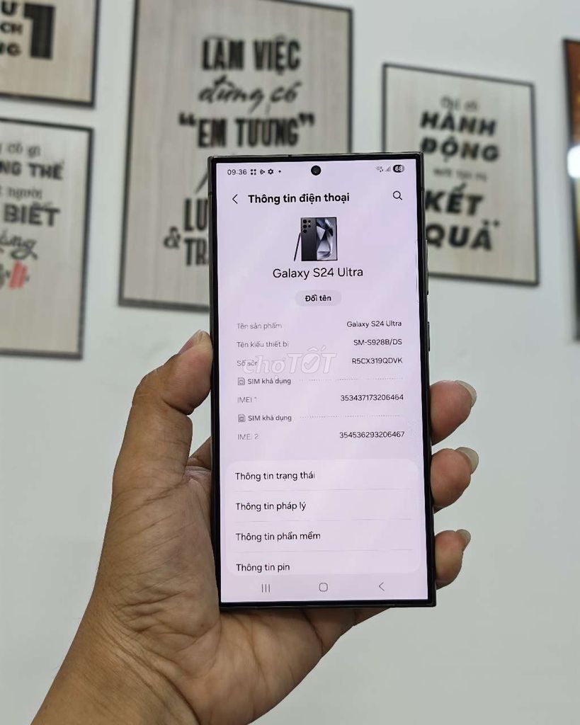 Samsung Galaxy S24 Ultra 256GB Xám. Mua bán Điện thoại tại Quận Bình Tân Tp Hồ Chí Minh được đăng bởi Nguyễn Thanh hình 1