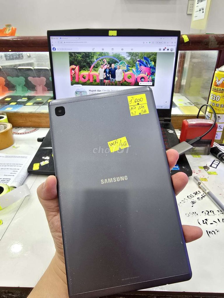 Samsung Tab A7 Lite 4G 32GB Xám. Mua bán Máy tính bảng tại Thành phố Long Xuyên An Giang được đăng bởi Facebook Cầm Đồ Thúy Vân hình 1
