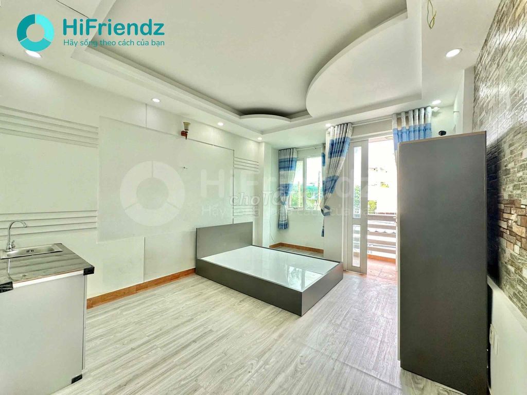 CĂN HỘ FULL NỘI THẤT BANCOL 30m2 GẦN CÔNG VIÊN LÀNG HOA NHƯ HÌNH 100%