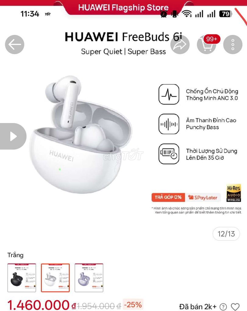 Tai Nghe Huawei Freebuds 6i chống ồn cực đỉnh. Mua bán Thiết bị đeo thông minh tại Quận Tân Phú Tp Hồ Chí Minh được đăng bởi Nguyễn Thị Xuân Xinh hình 1