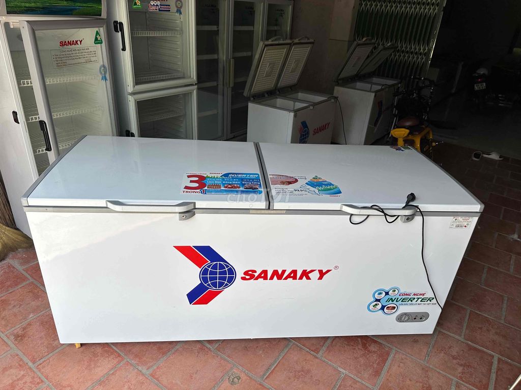 Tủ Đông Sanaky 860 Lít inverter new 96% BH 4/2026