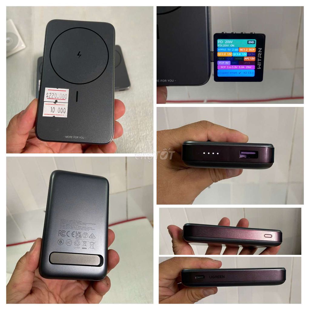 Sạc dự phòng Ugreen magsafe 10000mAh. Mua bán Phụ kiện (Màn hình, Chuột...) tại Quận 7 Tp Hồ Chí Minh được đăng bởi Trương Ngọc Lâm hình 1