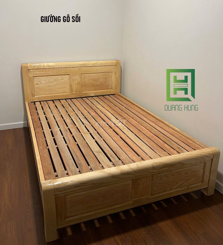 GIƯỜNG GỖ SỒI=GIƯỜNG GỖ_GIƯỜNG GỖ$GIƯỜNG GỖ SỒI$$$. Mua bán Giường, chăn ga gối nệm tại Quận 4 Tp Hồ Chí Minh được đăng bởi NỘI THẤT NHÀ XINH hình 1