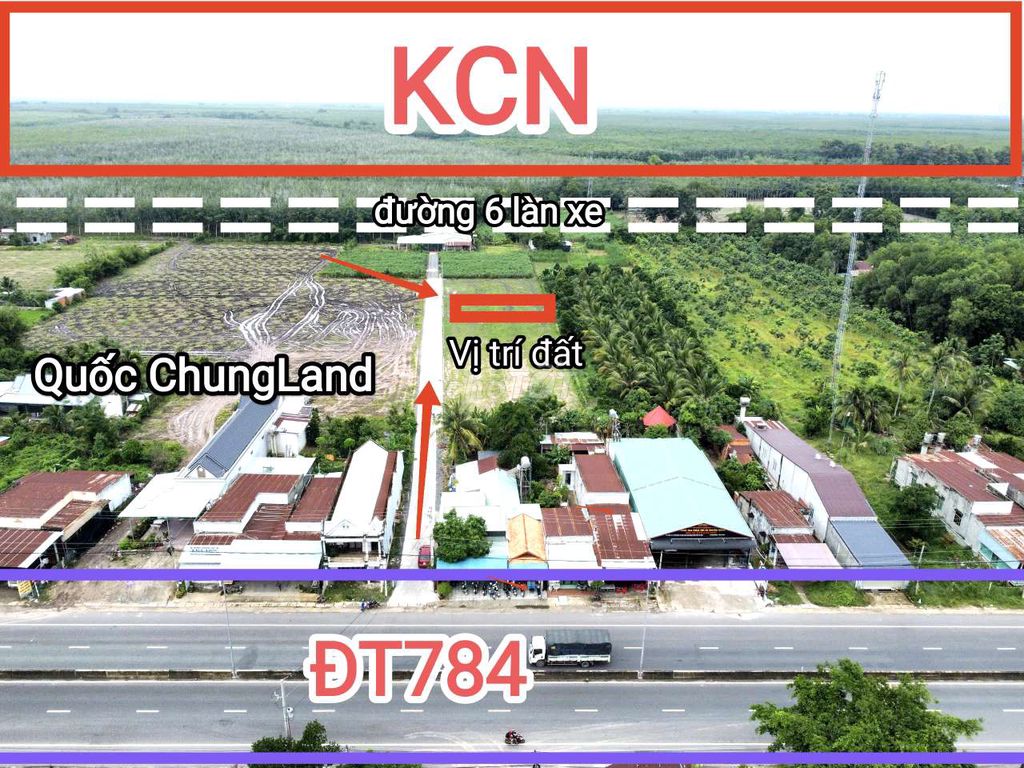 ( HIẾM ) Bán đất Đường 784 Dương Minh Châu, Tây Ninh 550 triệu, 177m2