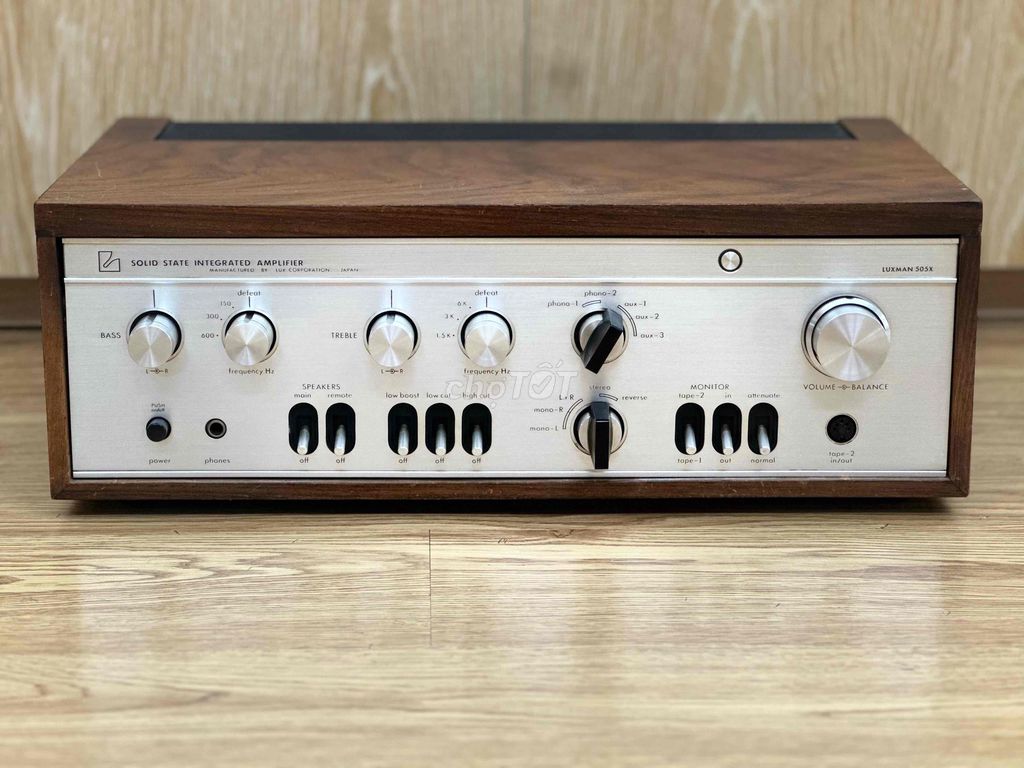 Amply Luxman 505X Vỏ gỗ bãi về nguyên rin keng. Mua bán Tivi, Âm thanh tại Quận Hải Châu Đà Nẵng được đăng bởi Dũng Audio hình 1