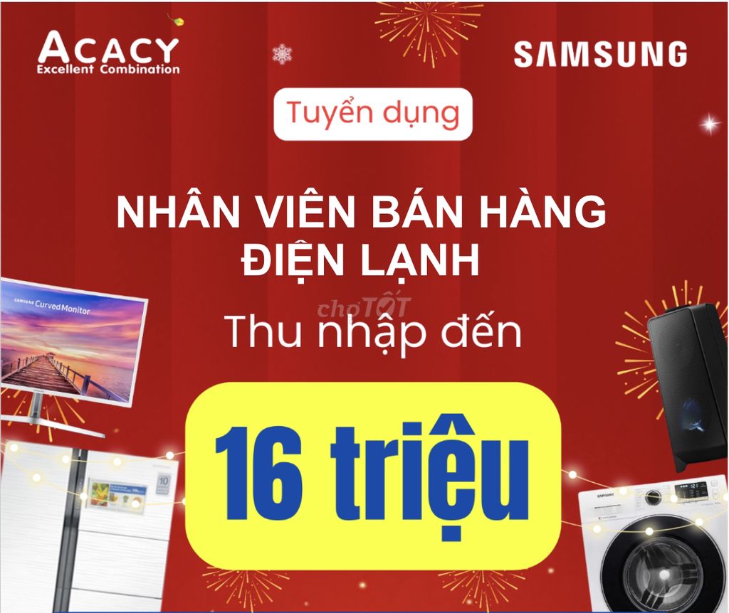 Chuyên viên bán hàng điện lạnh -Kiến Tường Long An