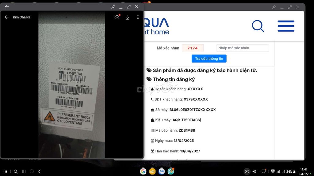 Tủ lạnh AQUA AQR-T150FA 143L