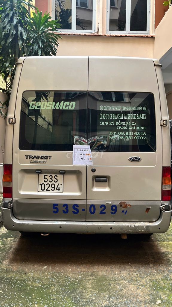 Ford Transit 2007 16 chỗ - 320000 km. Mua bán Ô tô tại Quận 3 Tp Hồ Chí Minh được đăng bởi NGuyen Huu Thanh hình 1