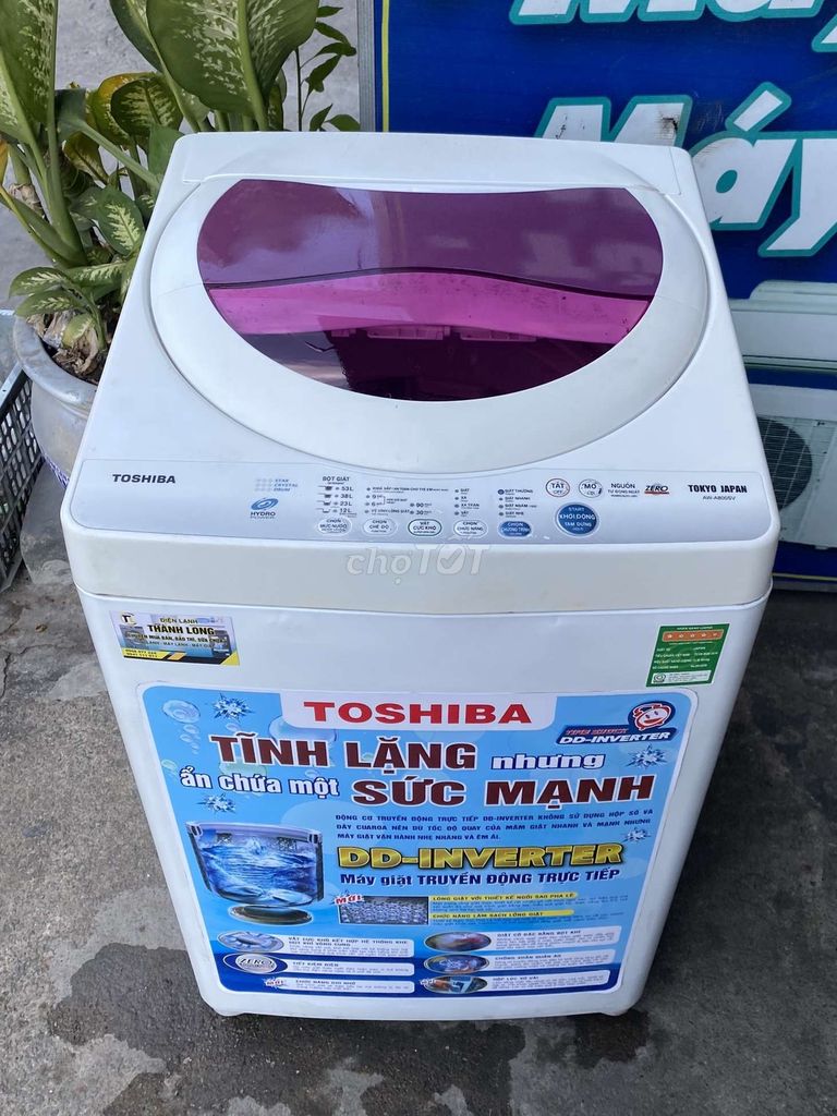 Máy giặt Toshiba chạy êm, bền, bao ship lắp