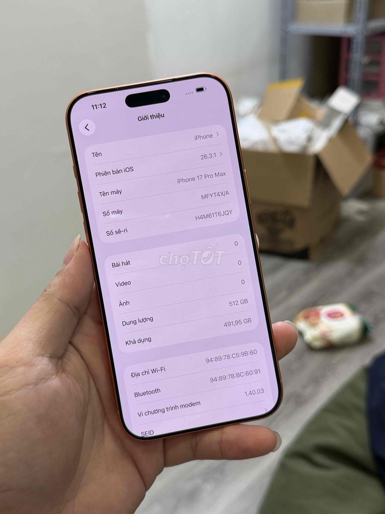 Apple iPhone 17 Pro Max 512GB Cam nguyên zin cònBH. Mua bán Điện thoại tại Quận Thanh Xuân Hà Nội được đăng bởi 170 Mobile Store  hình 1