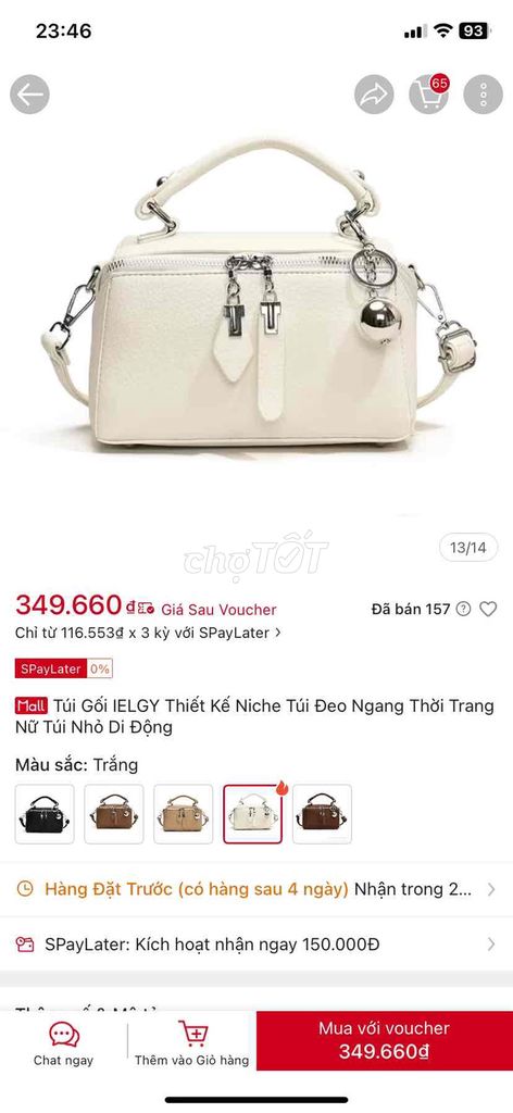 Mình mới mua chiếc túi này mình muốn pass lại ạ. Mua bán Túi xách tại Quận Hoàng Mai Hà Nội được đăng bởi N Bích hình 1