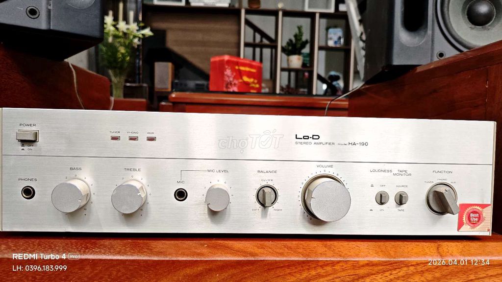 Amply Hitachi LOd HA-190 Nhật Bản âm thanh hay. Mua bán Tivi, Âm thanh tại Thành phố Phủ Lý Hà Nam được đăng bởi Nhật Quang hình 1