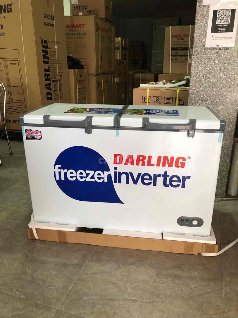 Tủ đông mát Darling inverter 350L new 100%💥