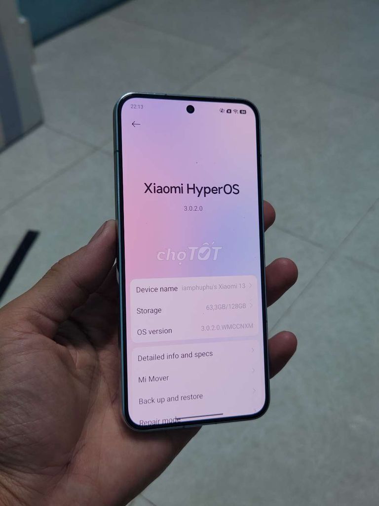 Xiaomi 13 Xanh nhạt 128GB. Mua bán Điện thoại tại Thành phố Dĩ An Bình Dương được đăng bởi Phan anh hình 1