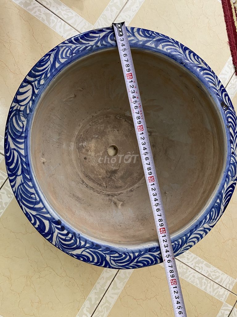 Chậu cây cảnh Gốm sứ nhiều màu 42cm x 24cm. Mua bán Cây cảnh, đồ trang trí tại Quận Hai Bà Trưng Hà Nội được đăng bởi Anh hình 1