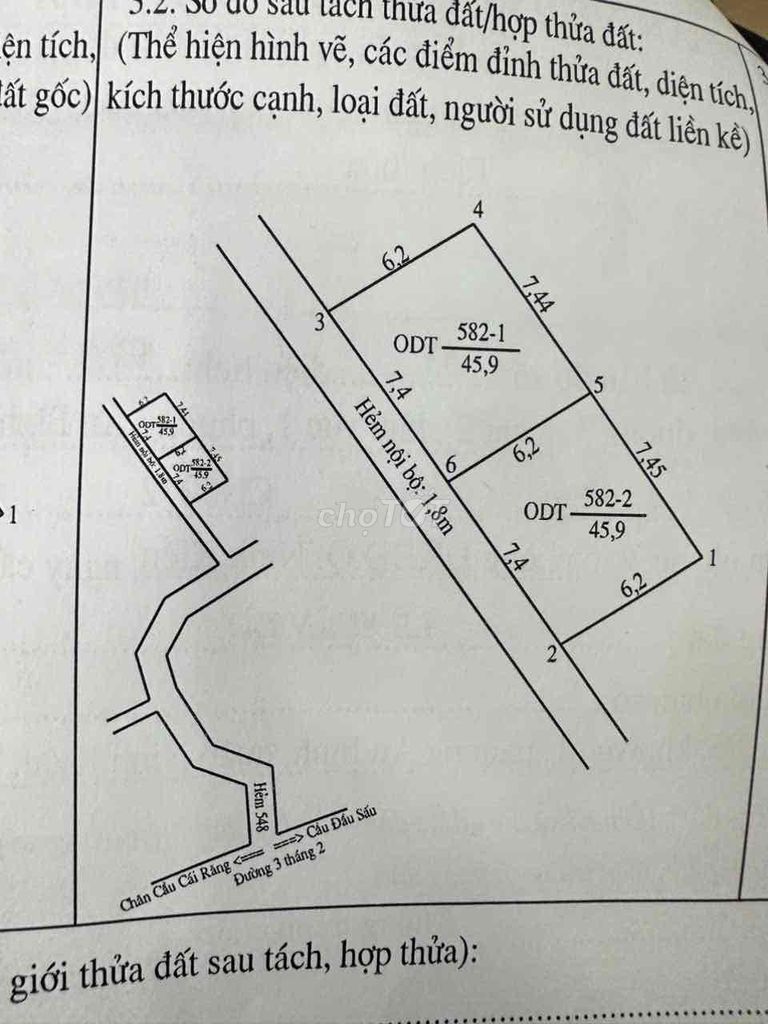 Nền thổ cư hẻm 548 đường 3/2 - Thông ra hẻm 4 Trần Vĩnh Kiết. Mua bán đất tại Quận Ninh Kiều Cần Thơ được đăng bởi Lê Khắc  hình 5