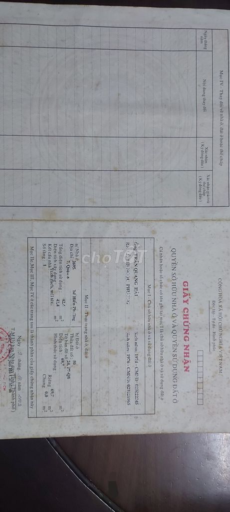 Cần bán nhà hẻm4.4×17m 1sẹc, ôtô16 tới nhà,2695/1? Phạm Thế Hiển,p7,q8