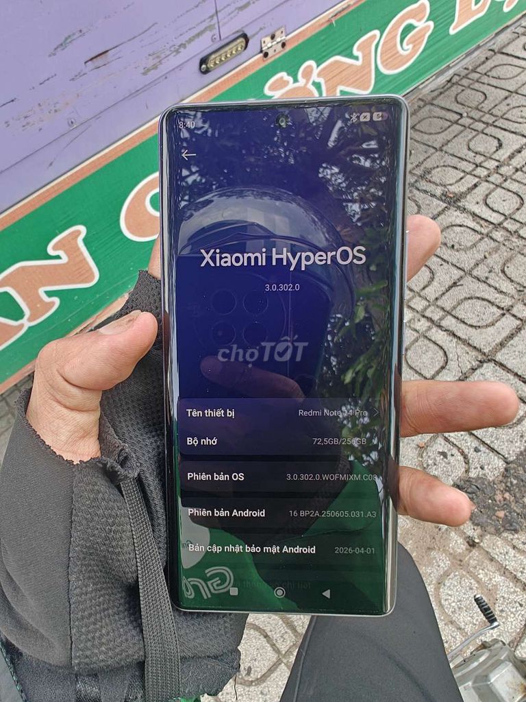 Xiaomi Redmi Note 14 Pro 256GB Trắng. Mua bán Điện thoại tại Huyện Bình Chánh Tp Hồ Chí Minh được đăng bởi nguyễn ân hình 1