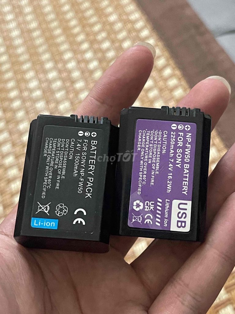 Pin máy ảnh Sony NP-FW50. Mua bán Máy ảnh, Máy quay tại Quận Liên Chiểu Đà Nẵng được đăng bởi Hoàng Nguyễn hình 1