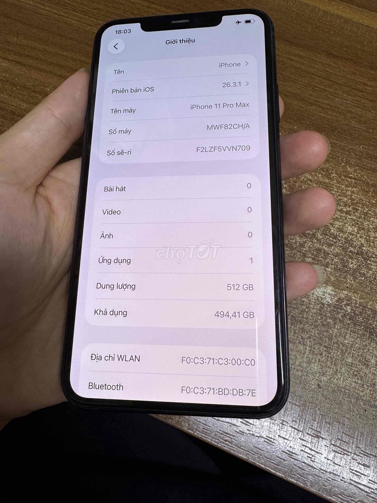 Apple iPhone 11 Pro Max 512GB Xám. Mua bán Điện thoại tại Quận Lê Chân Hải Phòng được đăng bởi Lê Văn hình 1