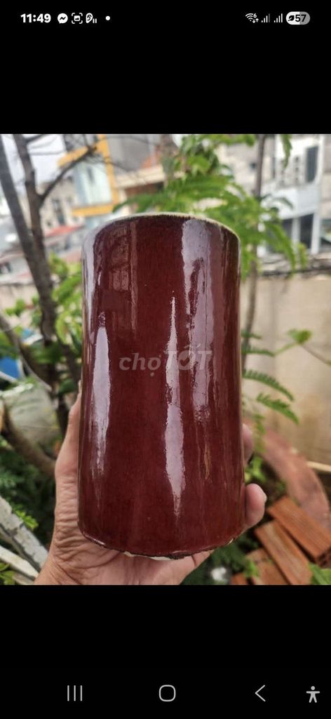 Lọ hoa Gốm sứ Nâu đỏ Trang nhã. Mua bán Cây cảnh, đồ trang trí tại Quận 10 Tp Hồ Chí Minh được đăng bởi Hùng hình 1