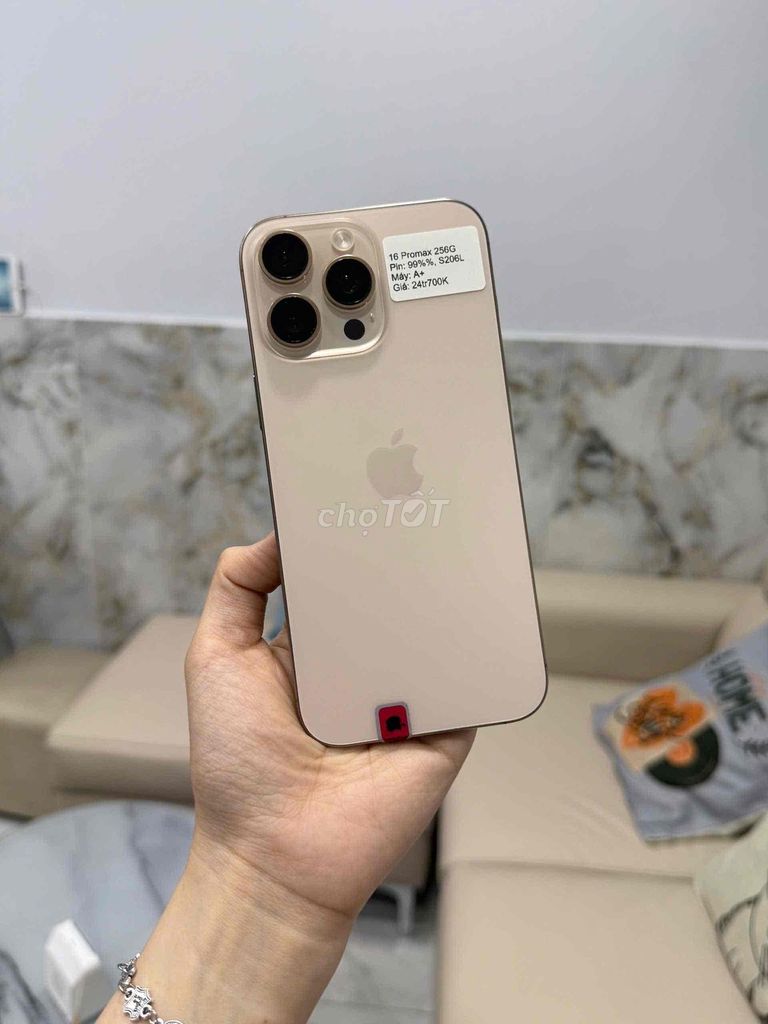 iPhone 16 promax 256Gb quốc tế LLA zin áp đẹp keng. Mua bán Điện thoại tại Huyện Hóc Môn Tp Hồ Chí Minh được đăng bởi SIRI STORE HCM hình 1