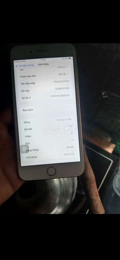 iPhone 8 Plus 64GB Vàng. Mua bán Điện thoại tại Quận 12 Tp Hồ Chí Minh được đăng bởi bích trăm  hình 1