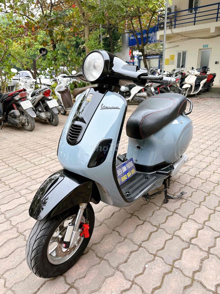 Xe máy điện Vespa Espero Xanh xi măng. Mua bán Xe điện tại Quận Bắc Từ Liêm Hà Nội được đăng bởi Xe điện Bình Phương hình 2