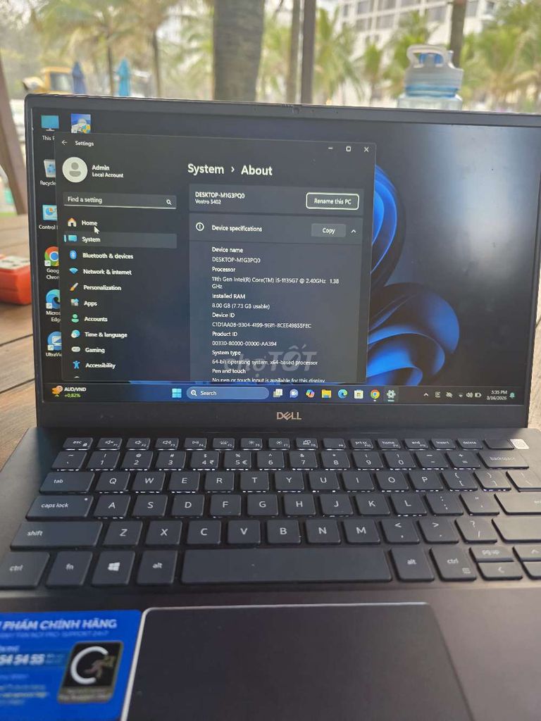 Dell Vostr***5G7 8GB/256GB. Mua bán Laptop tại Thị xã Điện Bàn Quảng Nam được đăng bởi Nguyễn Thắng hình 1