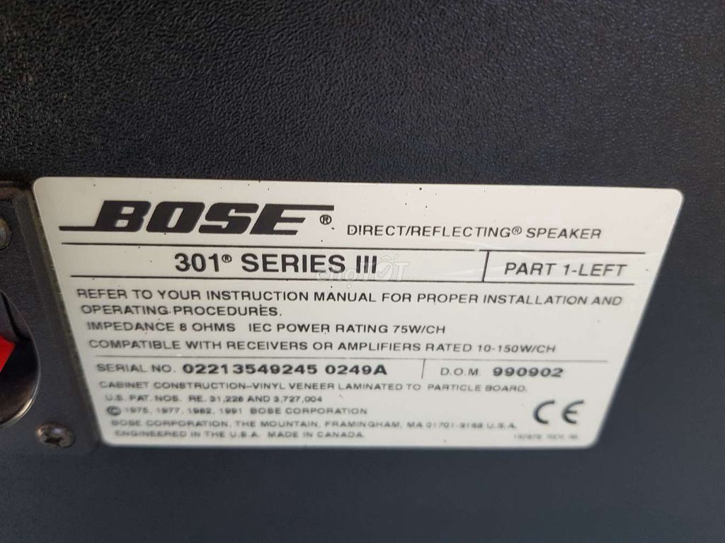 0918409745 - Loa Bose 301 seri III sx Canada hàng container Mỹ.