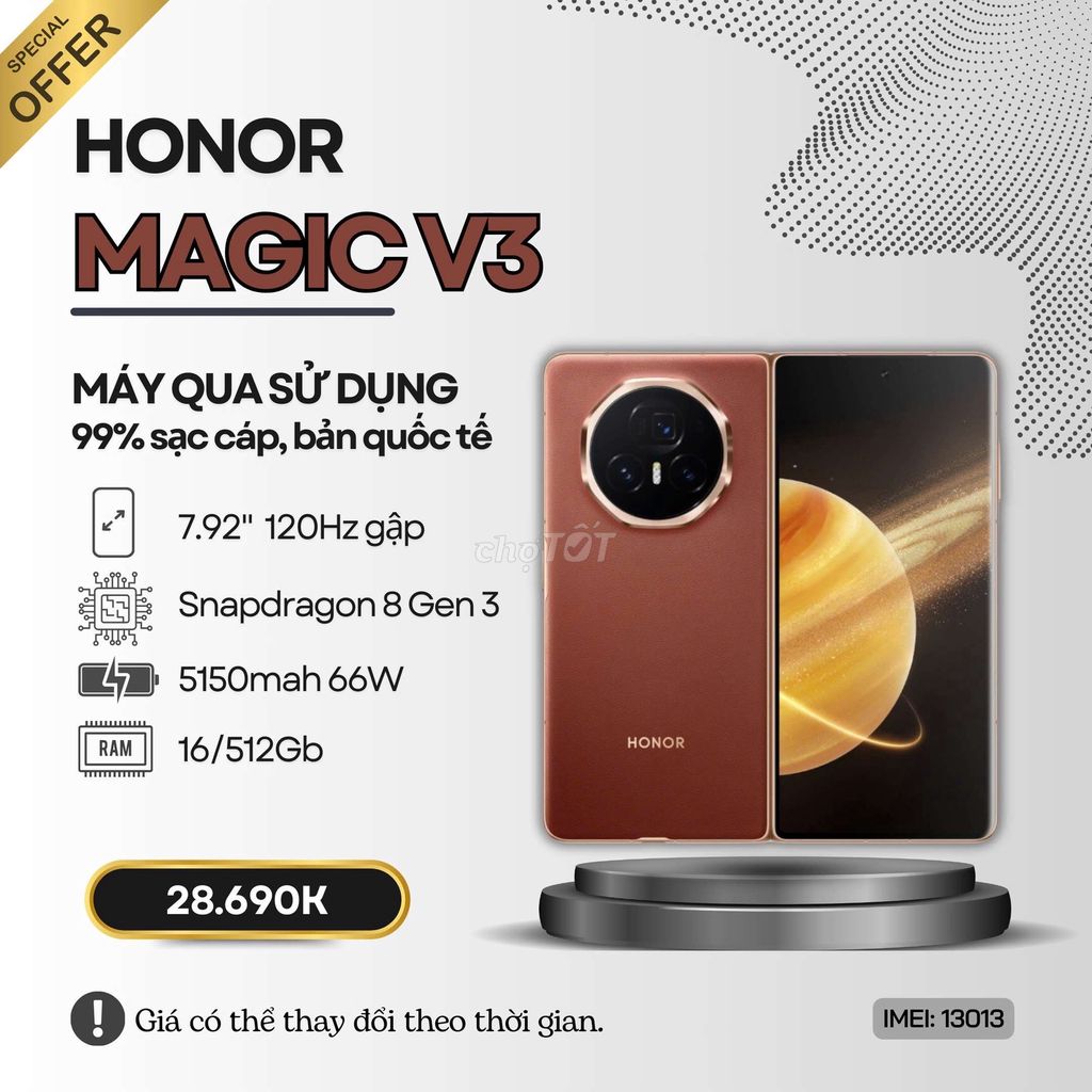 ⭐HONOR MAGIC V3 QUỐC TẾ 512GB