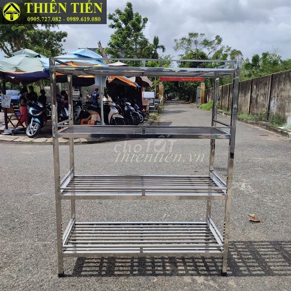 Kệ inox 4 tầng  1m2x50x1m2 (Hàng MỚI 100%). Mua bán Tủ, kệ gia đình tại Quận Cẩm Lệ Đà Nẵng được đăng bởi Huỳnh Hà  hình 1