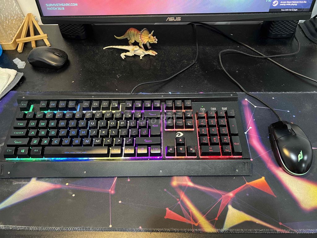 Combo bàn phím chuột Đen RGB. Mua bán Phụ kiện (Màn hình, Chuột...) tại Quận Bình Thạnh Tp Hồ Chí Minh được đăng bởi Vũ Hoài hình 1