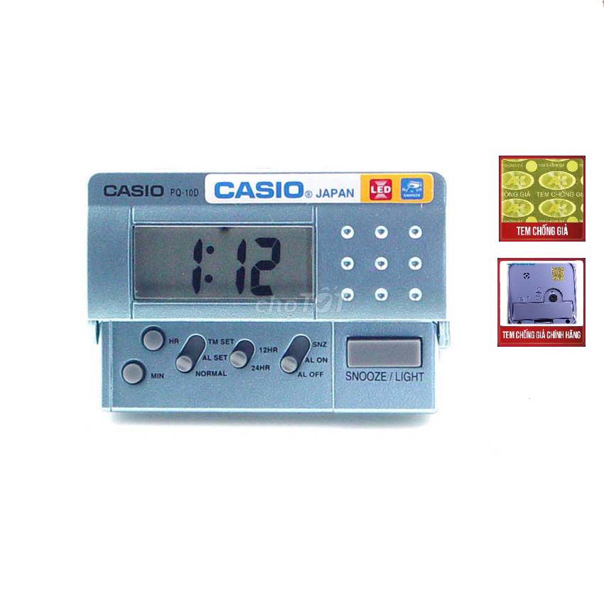 Đồng hồ báo thức để bàn điện tử Casio PQ-10D-2RDF. Mua bán Nội thất, đồ gia dụng khác tại Huyện Thuận Thành Bắc Ninh được đăng bởi nguyễn hải hình 1