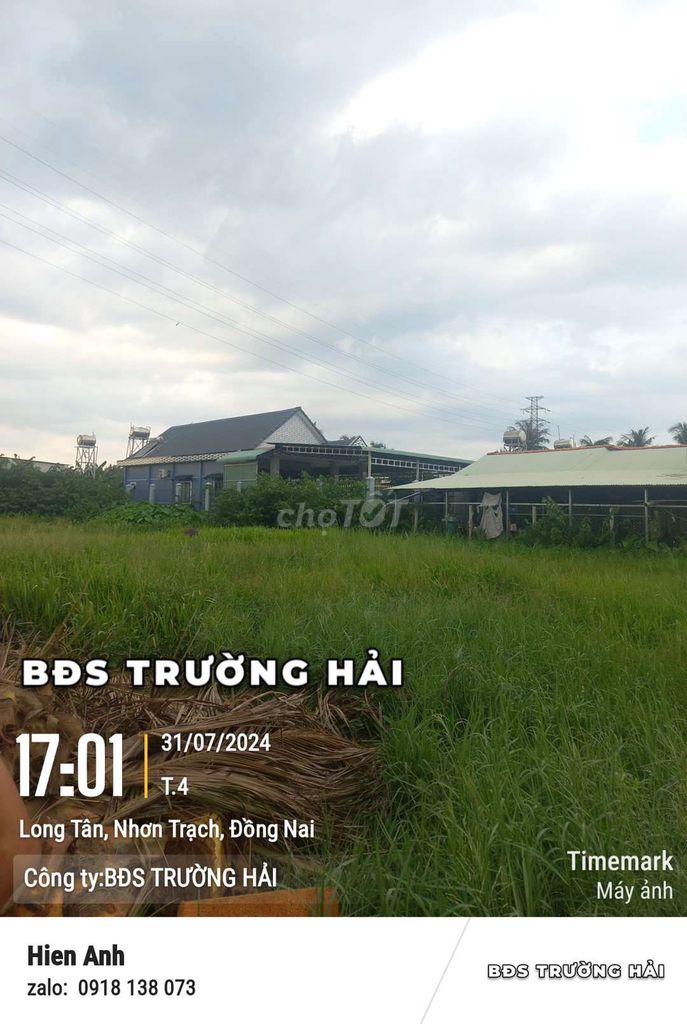 BÁN ĐẤT 3 MT ĐƯỜNG, 1 MT SÔNG.DT 2233 M2 CHỈ 5TR/M.LONGTÂN , NHƠNTRẠCH