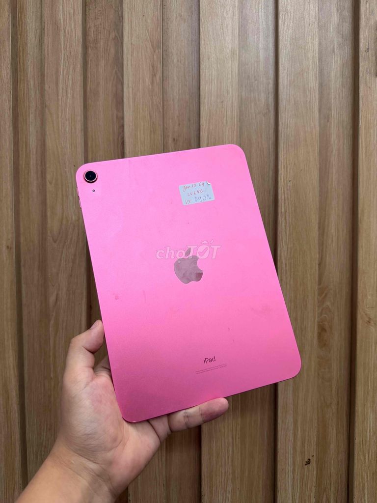 Apple iPad Gen 10 64GB Hồng 90%. Mua bán Máy tính bảng tại Quận Đống Đa Hà Nội được đăng bởi  HT Mobie Trả góp nợ xáu bao duyệt hình 1
