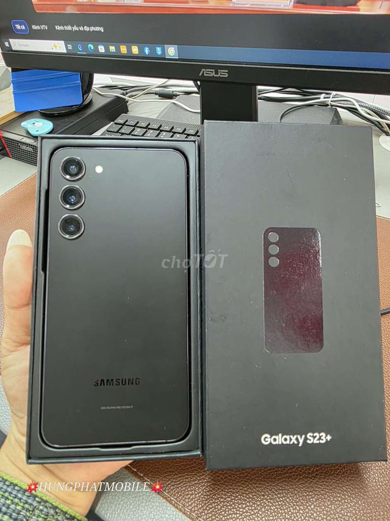 Samsung Galaxy S23 Plus SSVN 256GB Đen 99% Fulbox. Mua bán Điện thoại tại Quận Đống Đa Hà Nội được đăng bởi HƯNG PHÁT Mobile hình 1