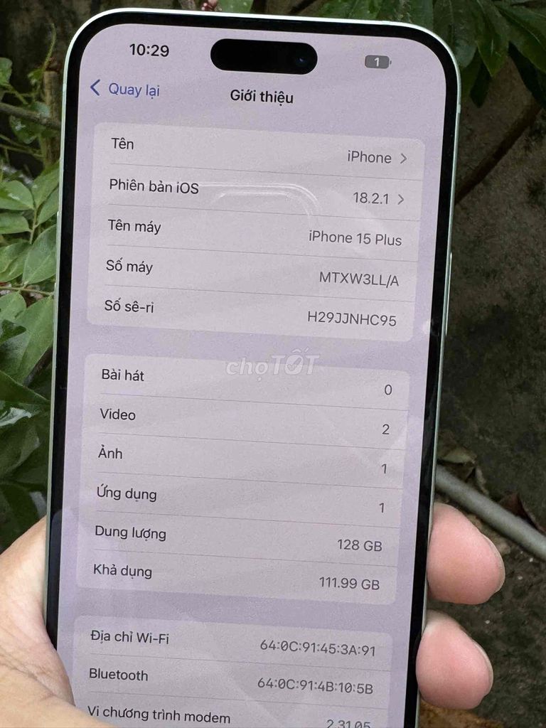Apple iPhone 15 Plus 128GB New 100% 0 lần sạc. Mua bán Điện thoại tại Quận Ninh Kiều Cần Thơ được đăng bởi Khải mobile hình 1