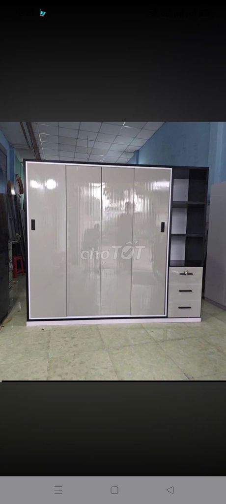 Tủ quần áo Nhựa Đài Loan Xám 4 cánh 1 kệ lùa. Mua bán Tủ, kệ gia đình tại Thành phố Biên Hòa Đồng Nai được đăng bởi Phương hoa hình 1