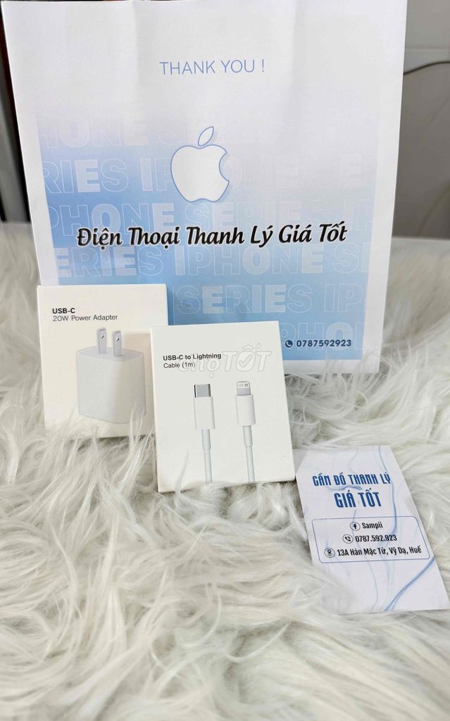 Combo  Apple USB-C to Lightning+Củ sạc Apple 20W⭐️. Mua bán Phụ kiện (Màn hình, Chuột...) tại Thành phố Huế Thừa Thiên Huế được đăng bởi Cầm Đồ Thanh Lý  hình 1
