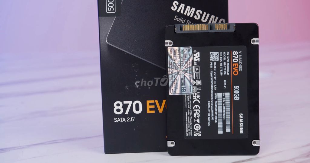 Ổ cứng SSD Samsung 870 EVO 500GB SATA 2.5 tốc CAO!. Mua bán Linh kiện (RAM, Card...) tại Thành phố Thủ Đức Tp Hồ Chí Minh được đăng bởi Trần Xuân Trường hình 1