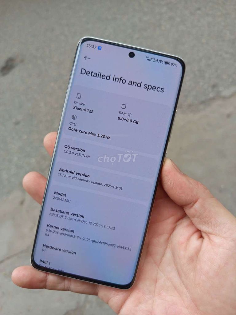 Xiaomi 12S 8/128. Mua bán Điện thoại tại Quận Ba Đình Hà Nội được đăng bởi phạm quỳnh anh hình 1