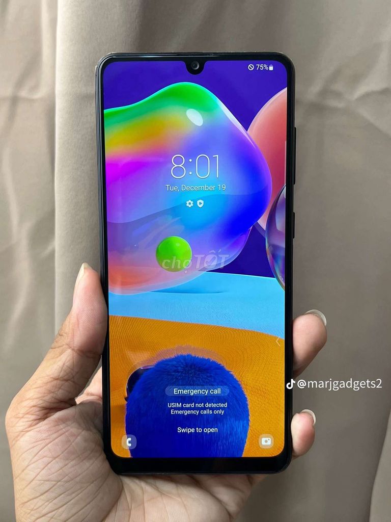 Samsung Galaxy A31 Đen. Mua bán Điện thoại tại Thành phố Thủ Dầu Một Bình Dương được đăng bởi Tên chưa cung cấp hình 1