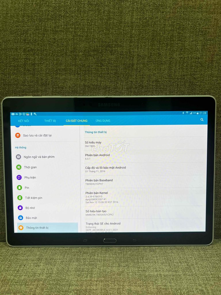 Samsung galaxy tab S