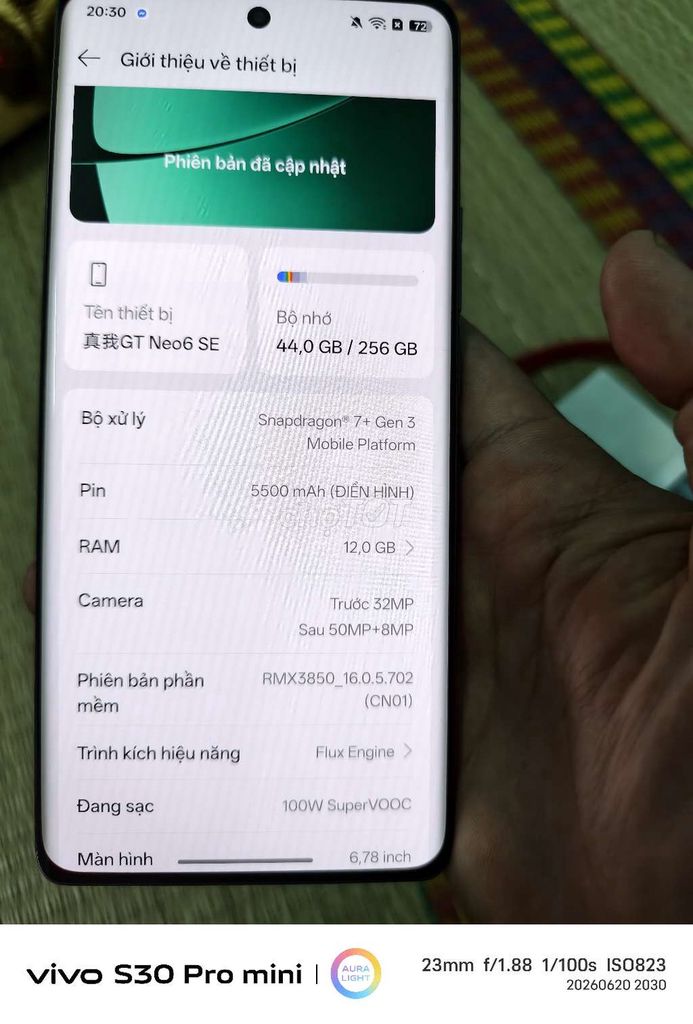 Realme GT neo 6SE 12/256 đẹp kwng. Mua bán Điện thoại tại Quận Phú Nhuận Tp Hồ Chí Minh được đăng bởi Huỳnh bá vinh hình 1