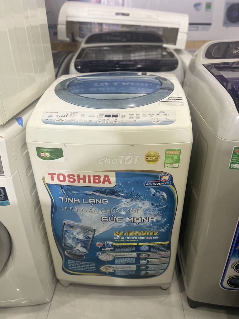 🎀Máy giặt Toshiba 9kg inverter,đã vệ sinh sạch sẽ