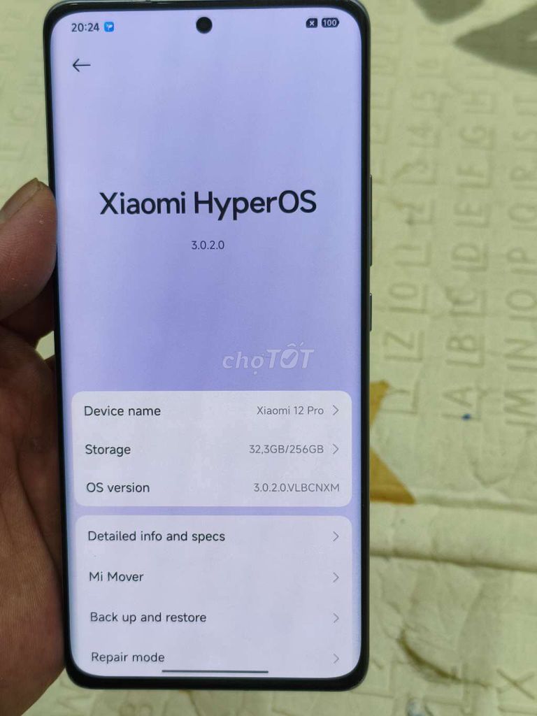 Xiaomi 12 Pro 256GB Xanh Like New. Mua bán Điện thoại tại Quận Hoàng Mai Hà Nội được đăng bởi Nguyennoi hình 1